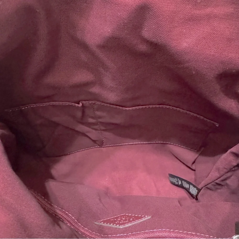 Fossil Dawson Foldover Colorblock Leather Convertible Tote Shoulder Bag‎